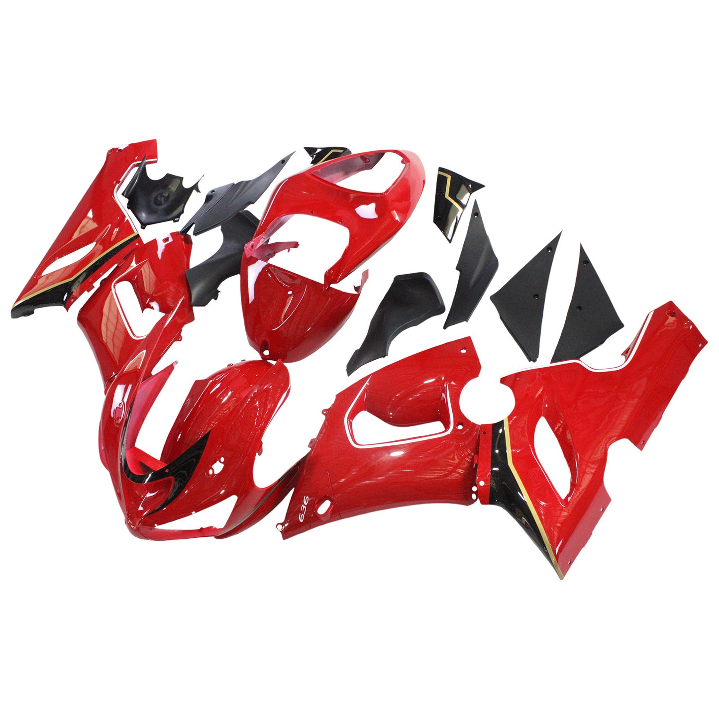 Amotopart Kawasaki 2005-2006 ZX6R 636 Kit scintillante