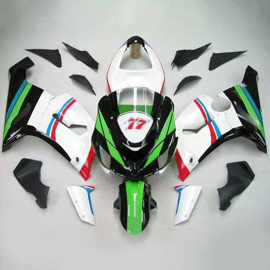 Amotopart Kawasaki 2005-2006 ZX6R 636 WEI Con un kit di vendita a logo colorato