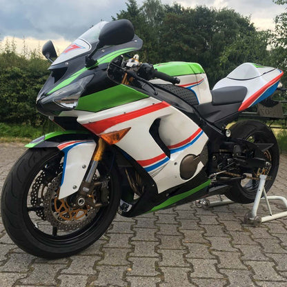 Amotopart Kawasaki 2005-2006 ZX6R 636 WEI Con un kit di vendita a logo colorato