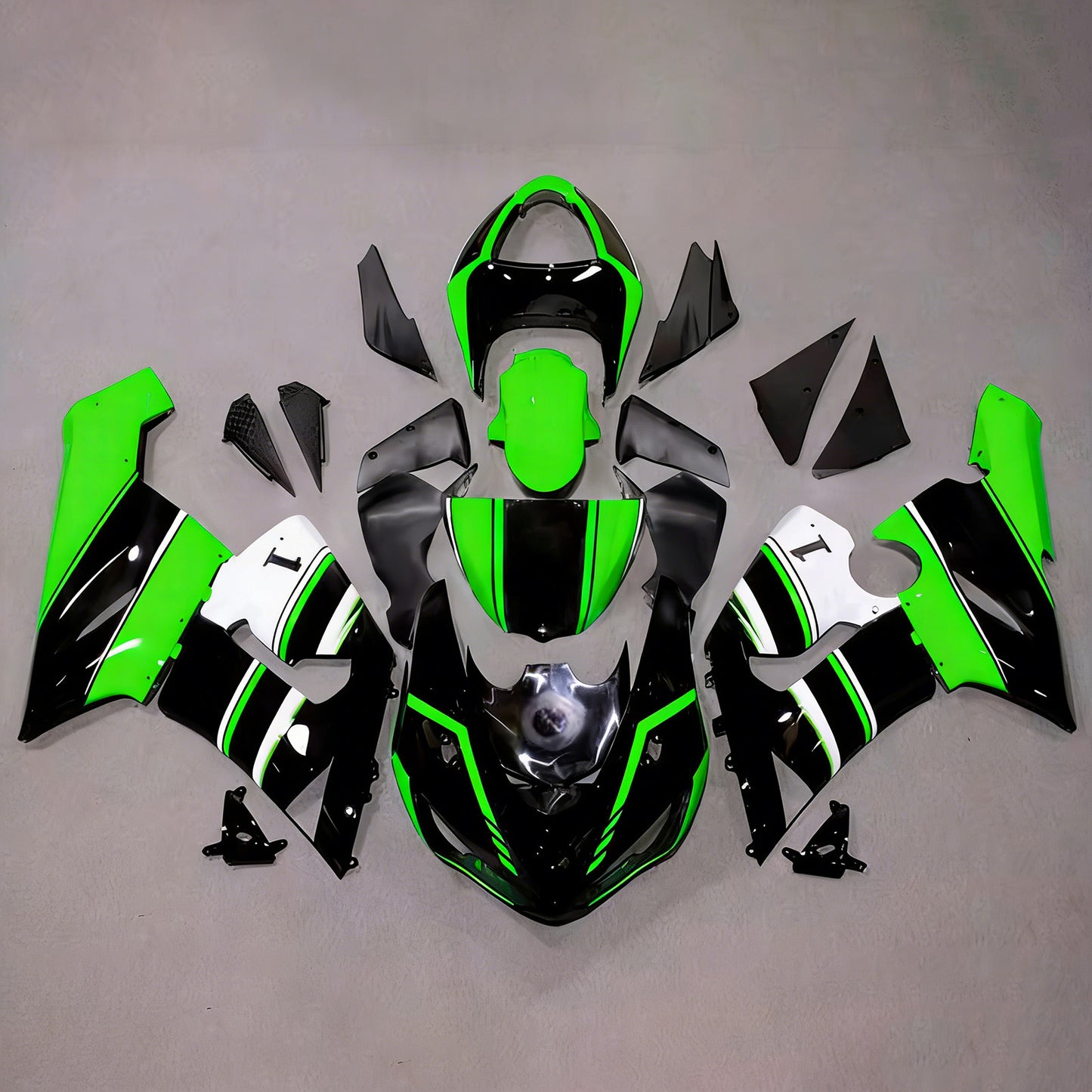 Kit carenatura iniezione in plastica ABS adatto per Kawasaki ZX6R 636 2005-2006