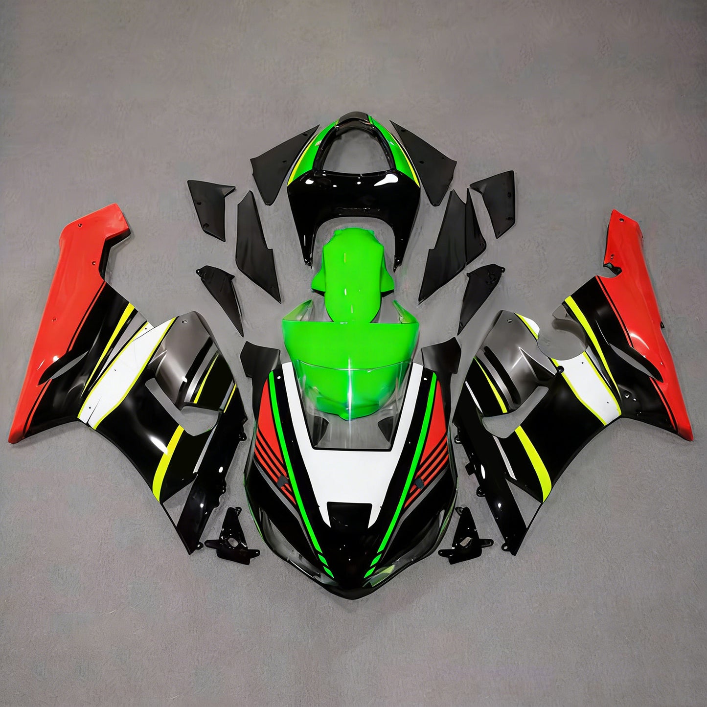 Kit carenatura iniezione in plastica ABS adatto per Kawasaki ZX6R 636 2005-2006