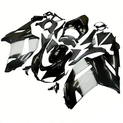 Carene 2007-2008 Kawasaki ZX6R ZX636 Nero Bianco West Ninja Racing Generico