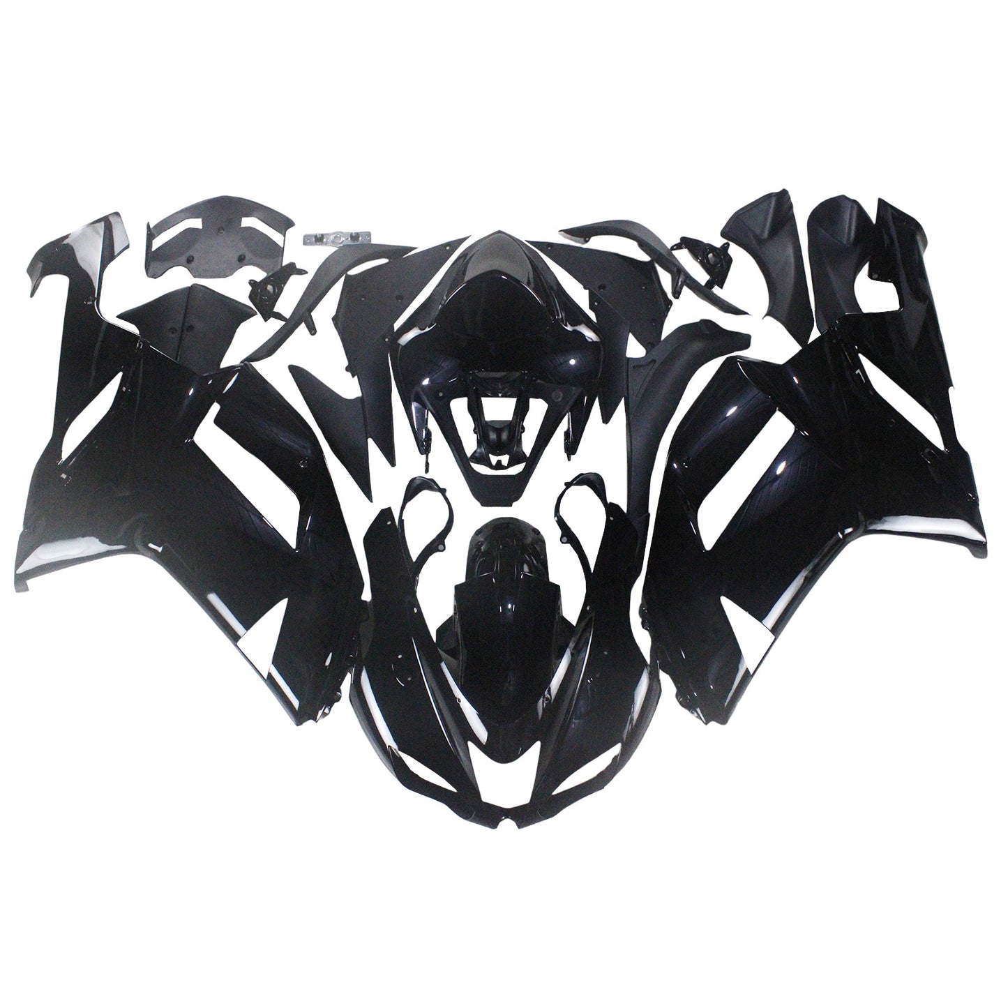 Carene 2007-2008 Kawasaki ZX6R ZX636 Nero Ninja Generico