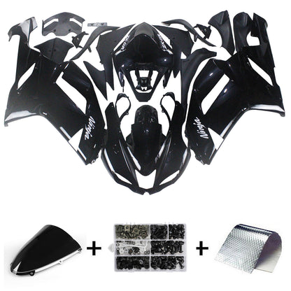 Carene 2007-2008 Kawasaki ZX6R ZX636 Nero Ninja Racing Generico