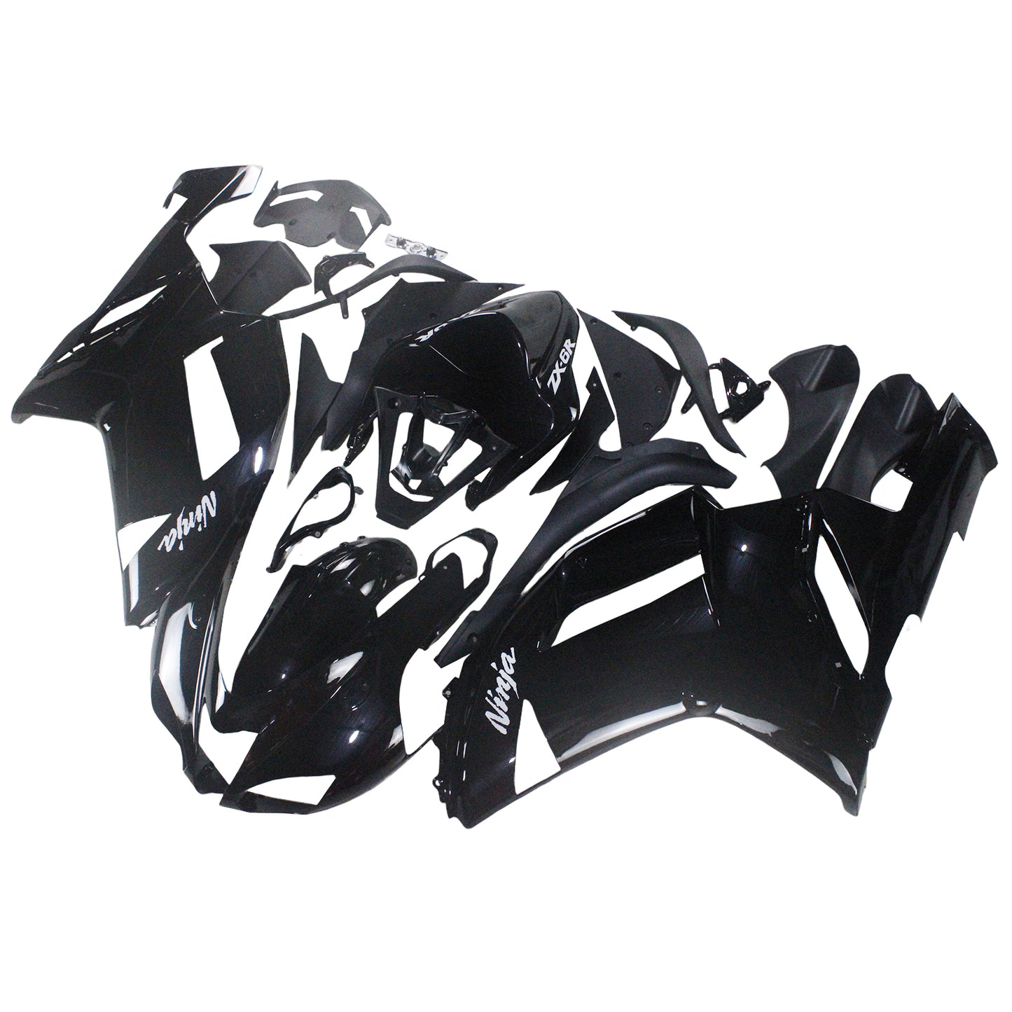 Carene 2007-2008 Kawasaki ZX6R ZX636 Nero Ninja Generico