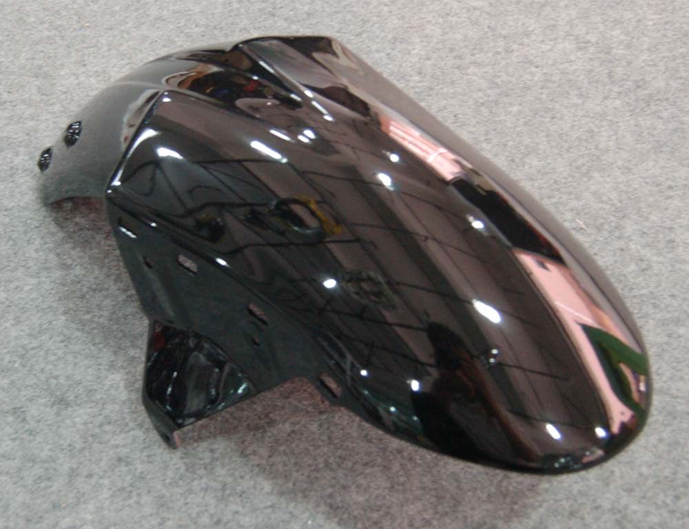 Carene 2007-2008 Kawasaki ZX6R ZX636 Black & Red Flame Ninja Generico