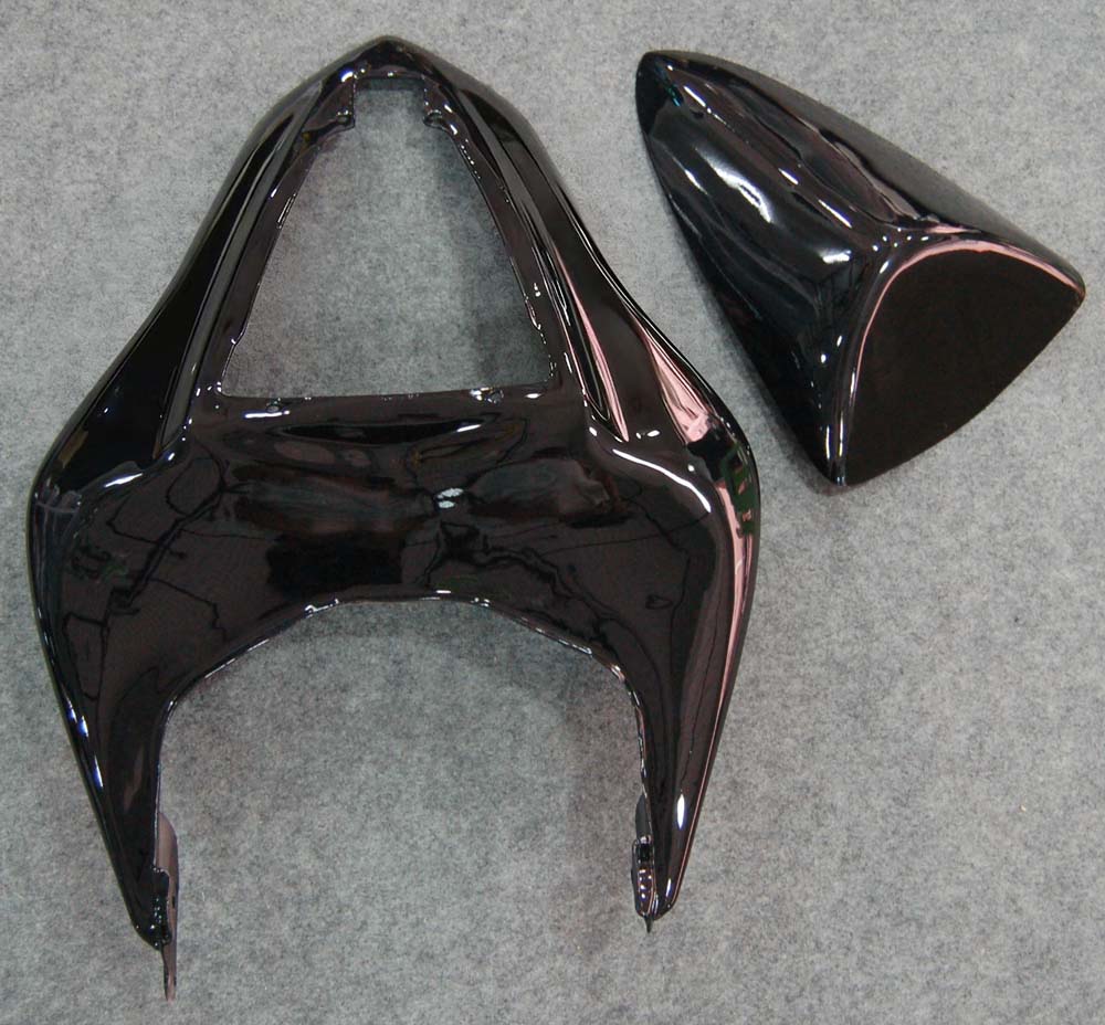 Carene 2007-2008 Kawasaki ZX6R ZX636 Black & Red Flame Ninja Generico