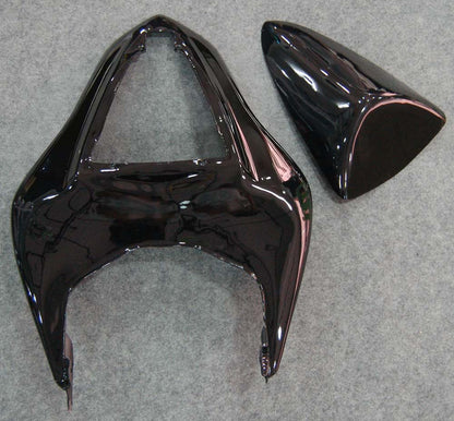 Carene 2007-2008 Kawasaki ZX6R ZX636 Black & Red Flame Ninja Generico