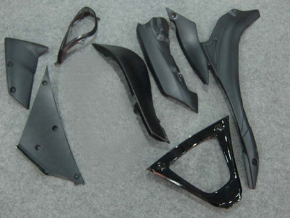 Carene 2007-2008 Kawasaki ZX6R ZX636 Black & Red Flame Ninja Generico