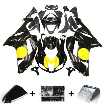 Carene 2007-2008 Kawasaki ZX-R ZX636 Nero Giallo Generico
