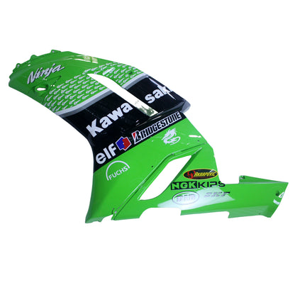 Carene 2007-2008 Kawasaki ZX6R ZX636 Verde Nero ZX6R Racing Generico