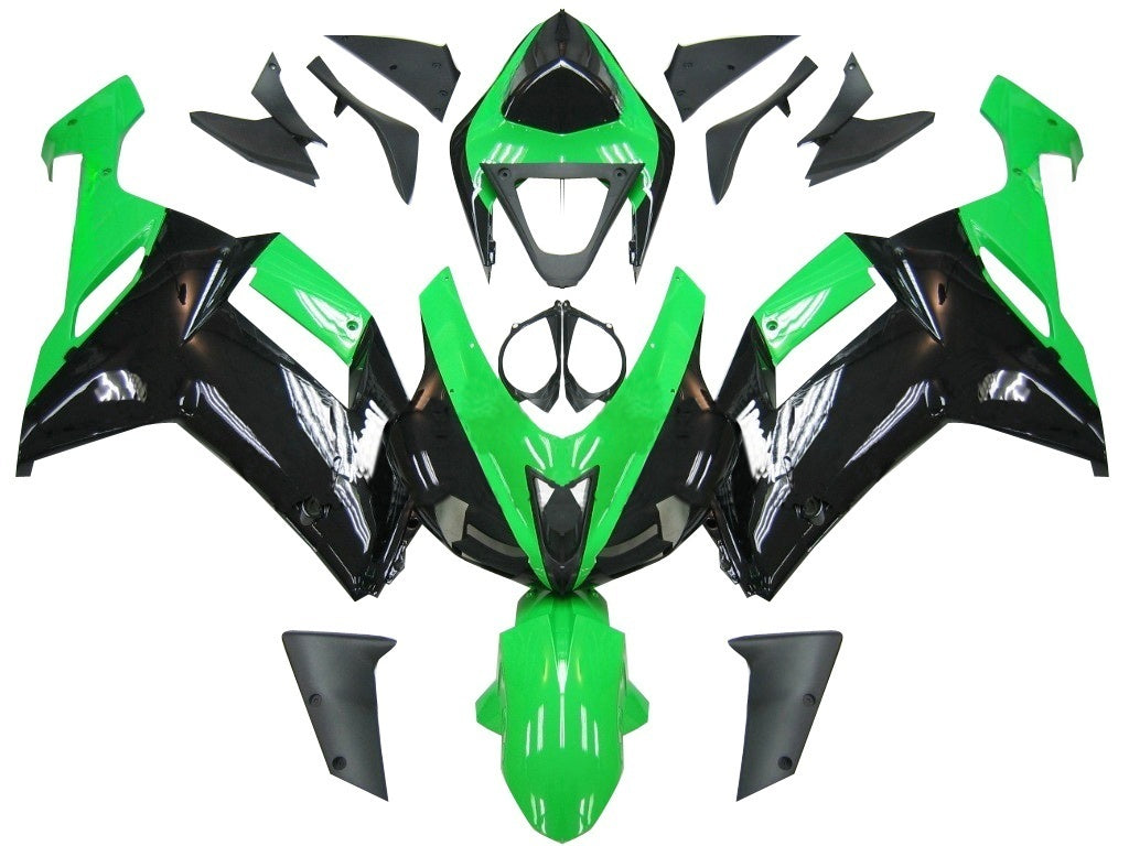 Carene 2007-2008 Kawasaki ZX6R ZX636 Verde Nero Ninja ZX6R Generico
