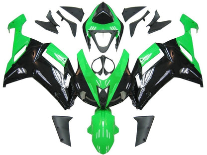 Carene 2007-2008 Kawasaki ZX6R ZX636 Verde Nero Ninja ZX6R Generico