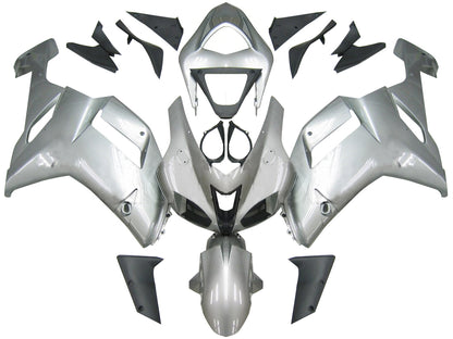 Carene 2007-2008 Kawasaki ZX6R ZX636 Argento Ninja ZX6R Racing Generico