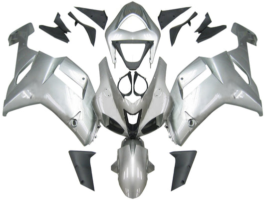 Carene 2007-2008 Kawasaki ZX6R ZX636 Argento Ninja ZX6R Generico