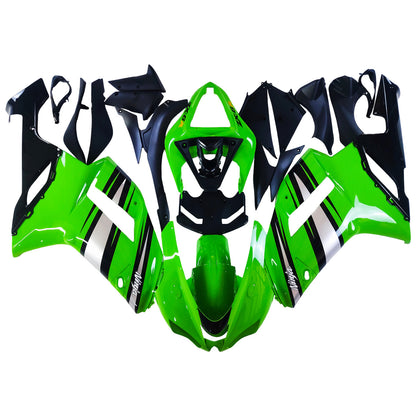 Carene 2007-2008 Kawasaki ZX6R ZX636 Verde Nero Argento Ninja ZX6R Racing Generico