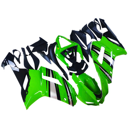 Carene 2007-2008 Kawasaki ZX6R ZX636 Verde Nero Argento Ninja ZX6R Racing Generico