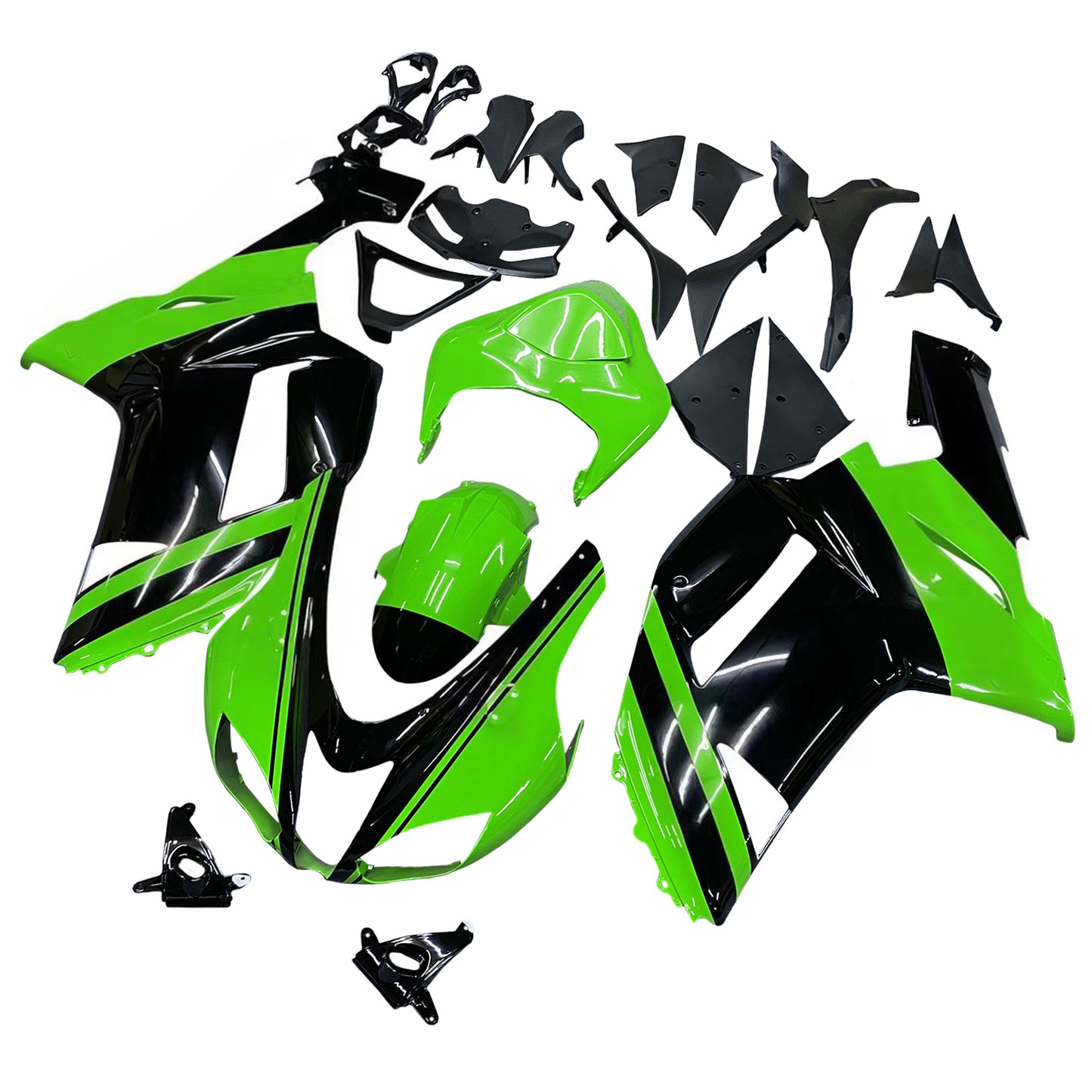 Amotopart Kawasaki ZX6R 636 2007-2008 Kit carena Carrozzeria Plastica ABS