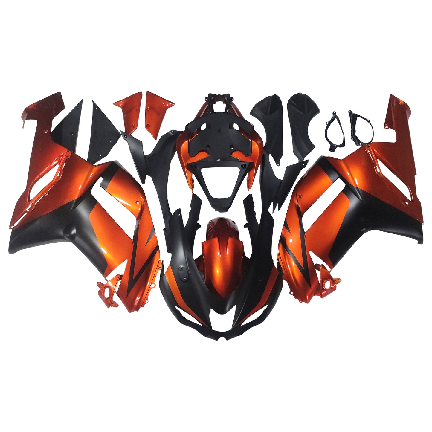 Amotopart Kawasaki ZX6R 636 2007-2008 Kit carena Carrozzeria Plastica ABS