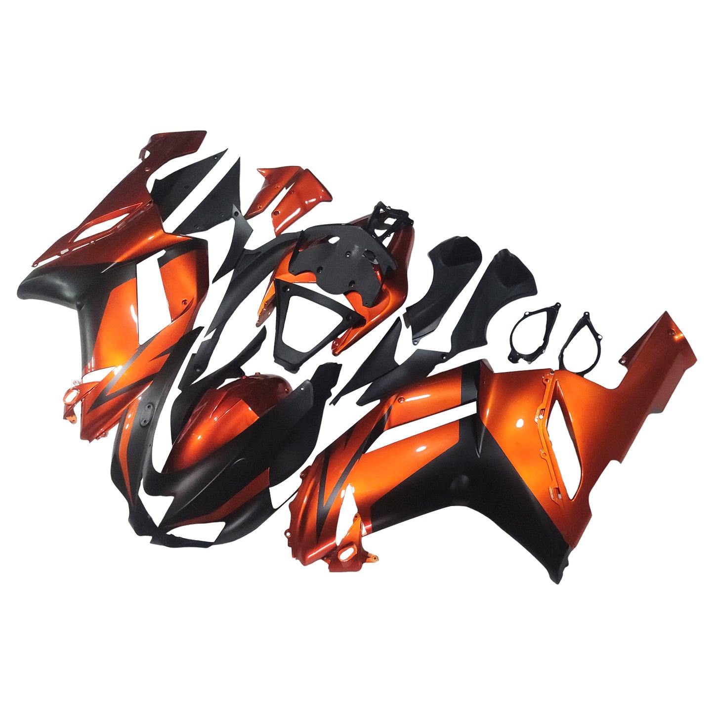 Amotopart Kawasaki ZX6R 636 2007-2008 Kit carena Carrozzeria Plastica ABS