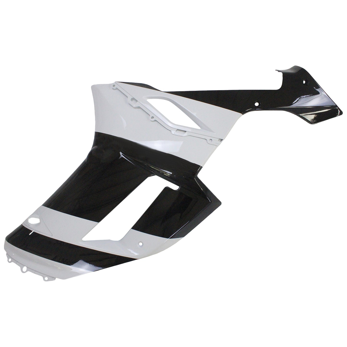 Amotopart Kawasaki 2007-2008 ZX6R 636 Kit di paura nero bianco