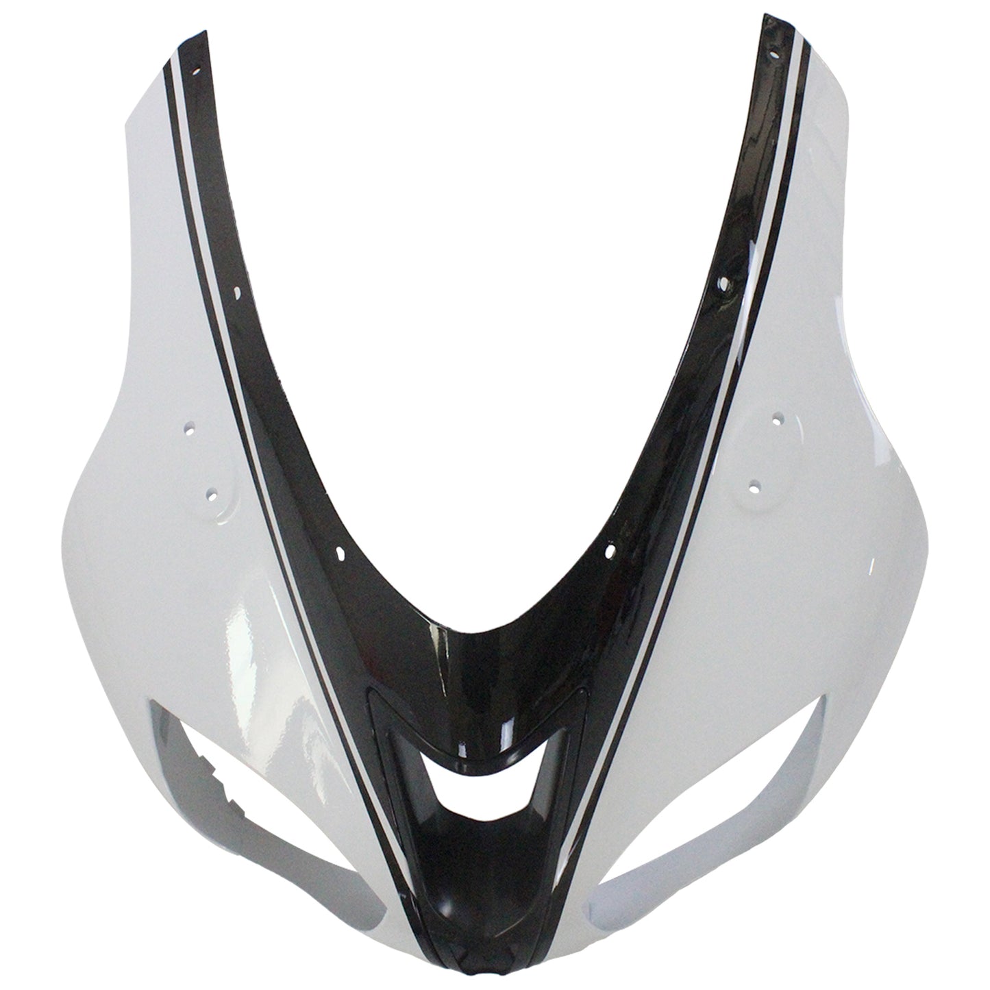 Amotopart Kawasaki 2007-2008 ZX6R 636 Kit di paura nero bianco