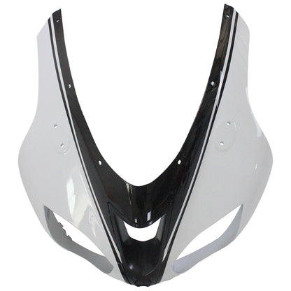 Amotopart Kawasaki 2007-2008 ZX6R 636 Kit di paura nero bianco