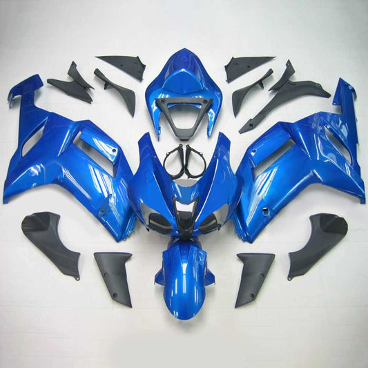Amotopart Kawasaki 2007-2008 ZX6R 636 Kit di travestimento blu