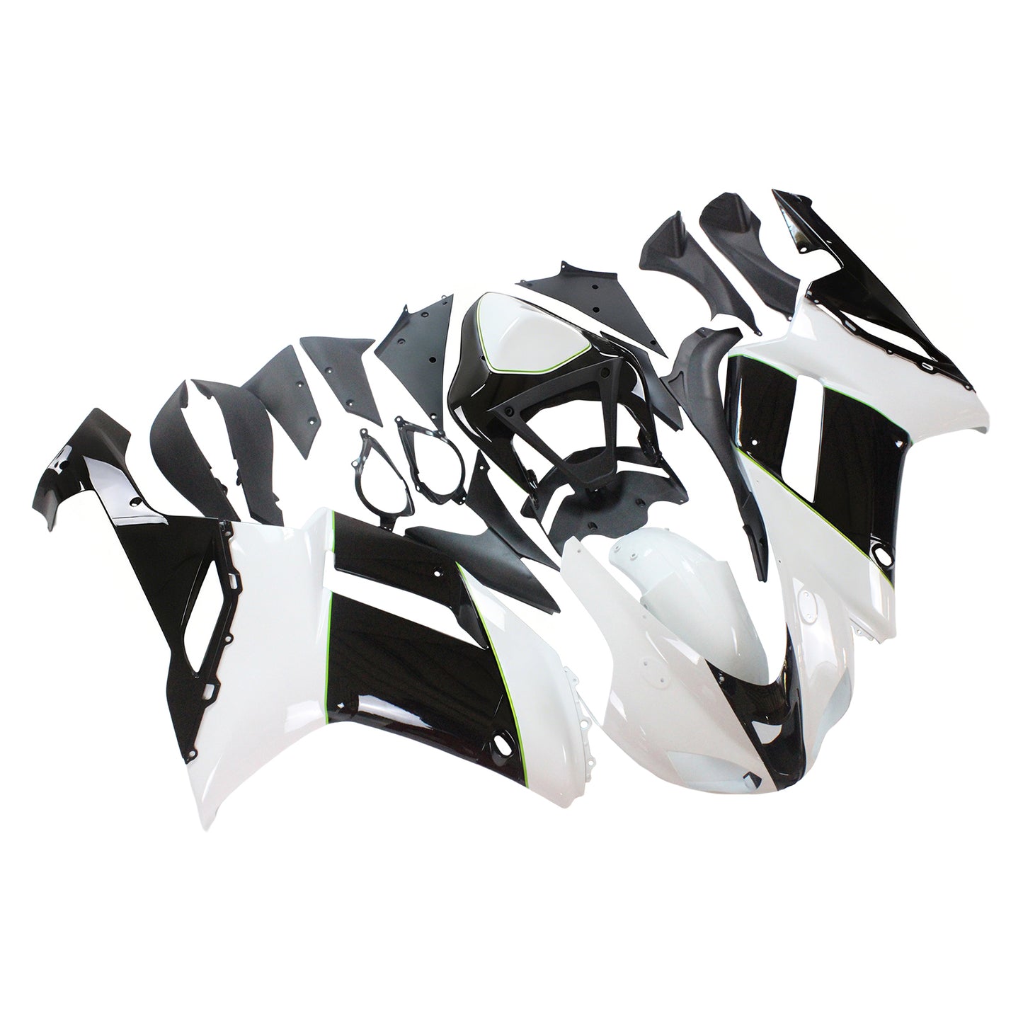 Amotopart Kawasaki 2007-2008 ZX6R 636 in bianco e nero