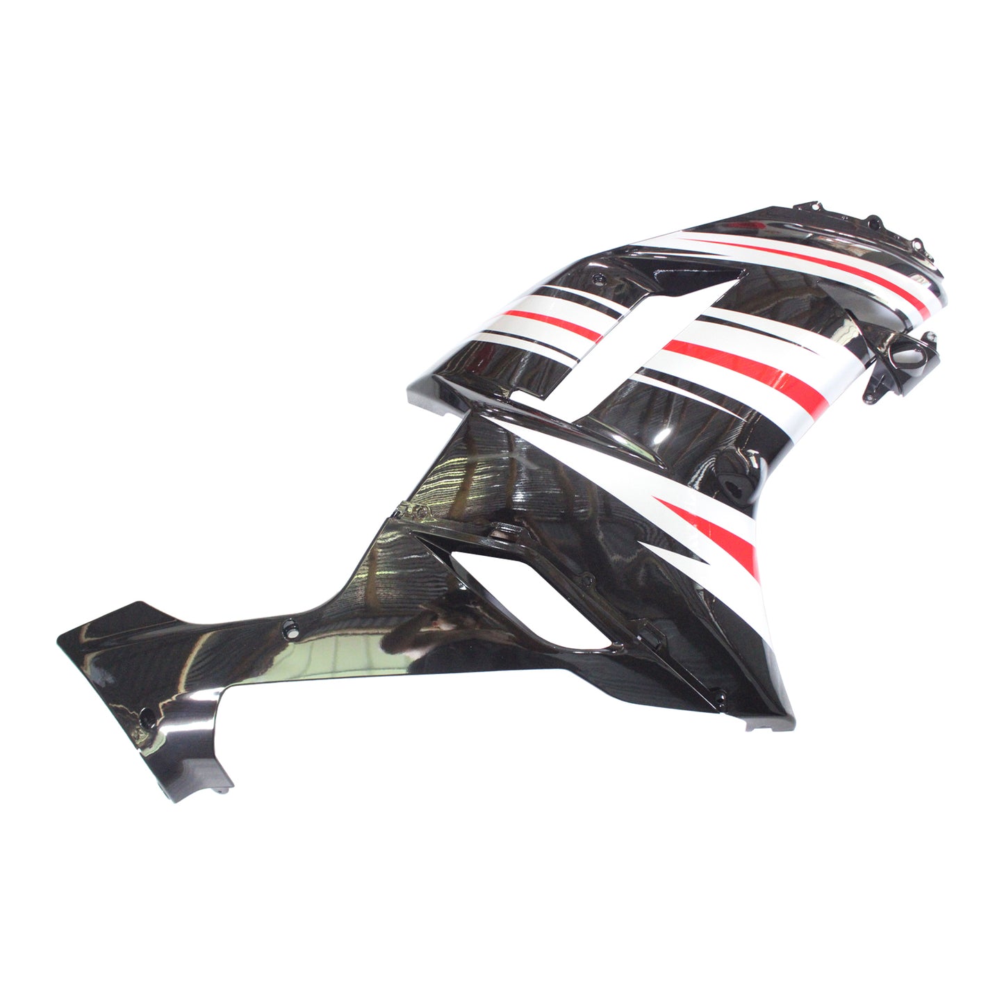 Amotopart Kawasaki 2007-2008 ZX6R 636 Kit di paura rossa a taglio nero