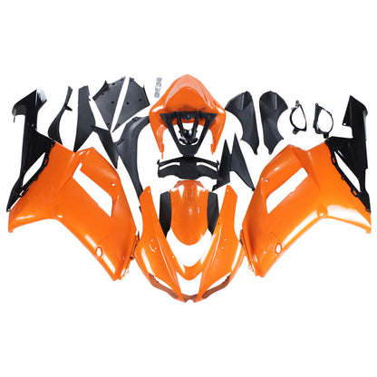 Amotopart Kawasaki 2007-2008 ZX6R 636 Kit di rivestimento arancione