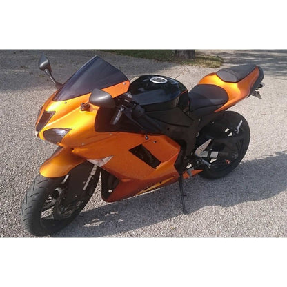 Amotopart Kawasaki 2007-2008 ZX6R 636 Orange con kit di vendita logo nero