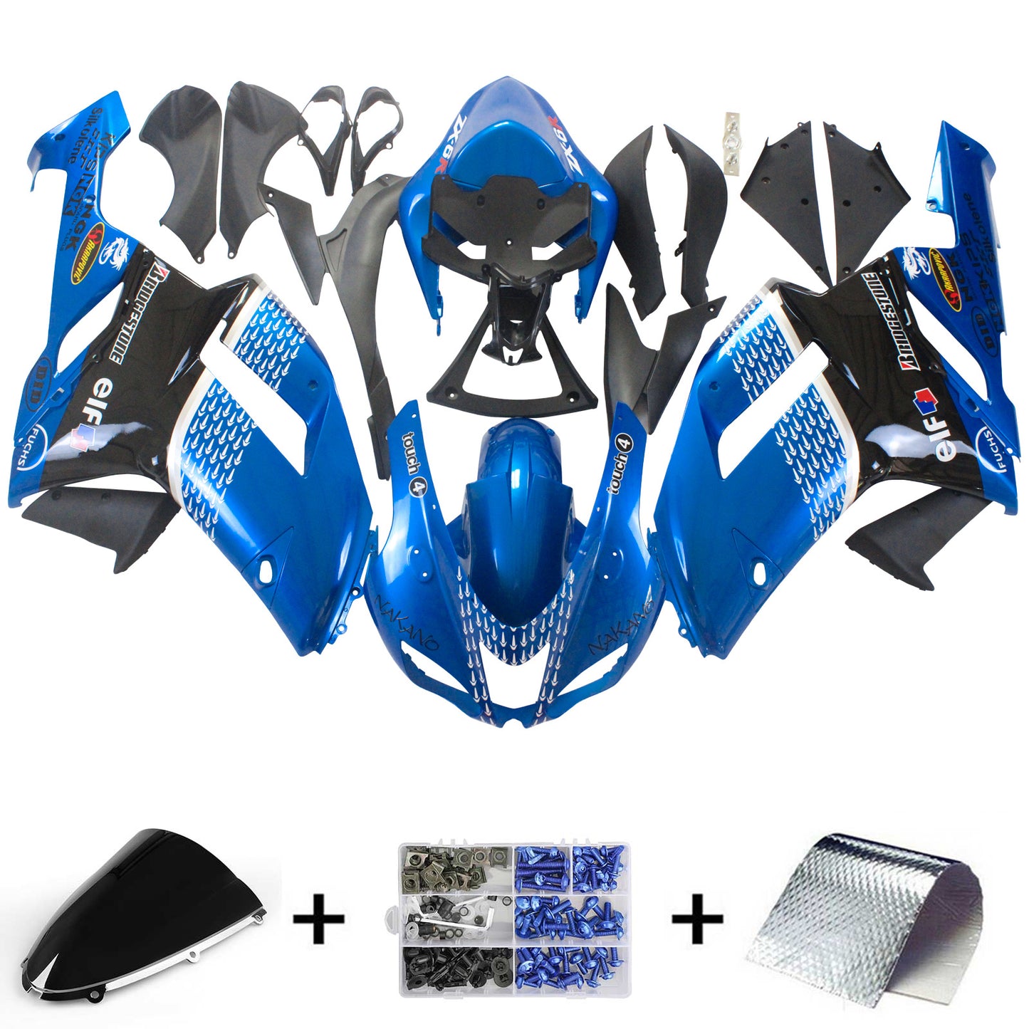 Kit Carenatura Per Kawasaki ZX6R 636 2007-2008 Generico