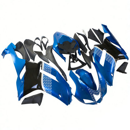 Amotopart Kawasaki 2007-2008 ZX6R 636 Kit di trigger blu nero