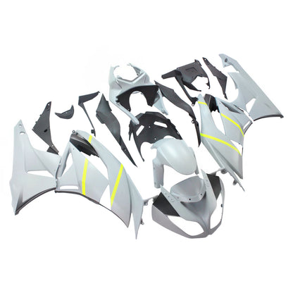 Amotopart Kawasaki 2009-2012 ZX6R 636 Kit di rivestimento giallo grigio