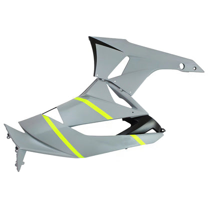 Amotopart Kawasaki 2009-2012 ZX6R 636 Kit di rivestimento giallo grigio