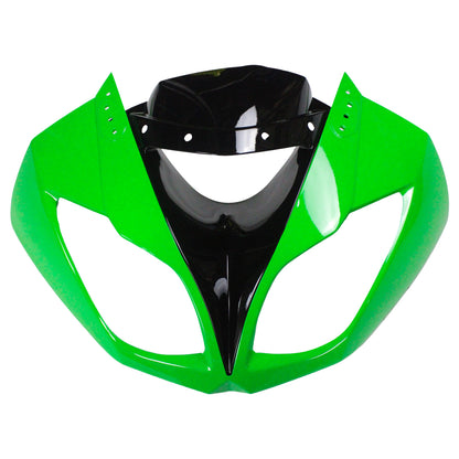 Amotopart Kawasaki 2009-2012 ZX6R 636 kit di rivestimento verde nero