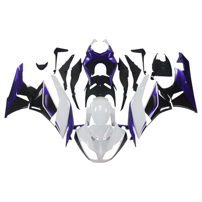 Amotopart Kawasaki 2009-2012 ZX6R 636 KIT Purple White Fearing