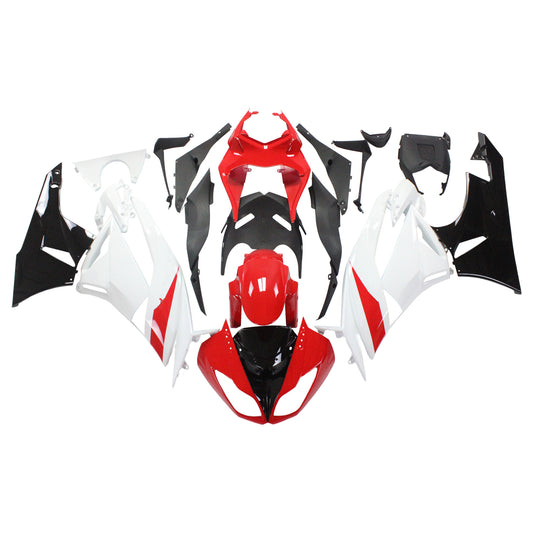 Amotopart Kawasaki 2009-2012 ZX6R 636 KIT BIANCA NERO ROSSO