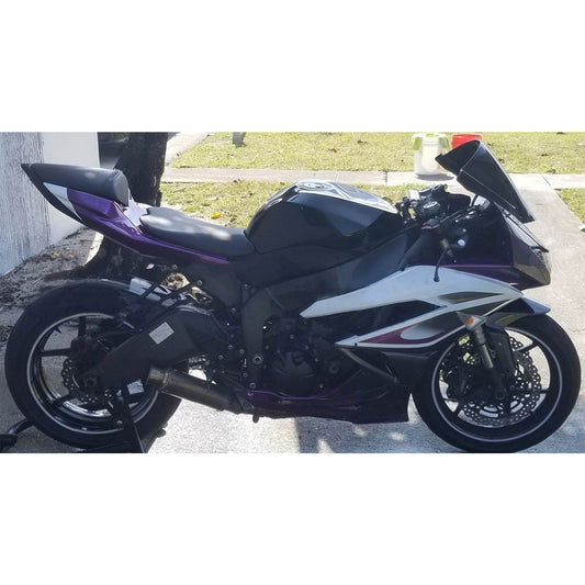 Amotopart Kawasaki 2009-2012 ZX6R 636 Kit di rivestimento nero viola