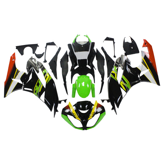 Amotopart Kawasaki 2009-2012 ZX6R 636 Kit di rivestimento artiglio verde nero