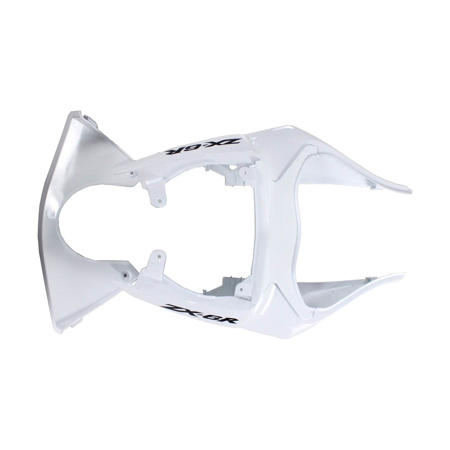 Amotopart Kawasaki 2009-2012 ZX6R 636 Kit di paura nero bianco