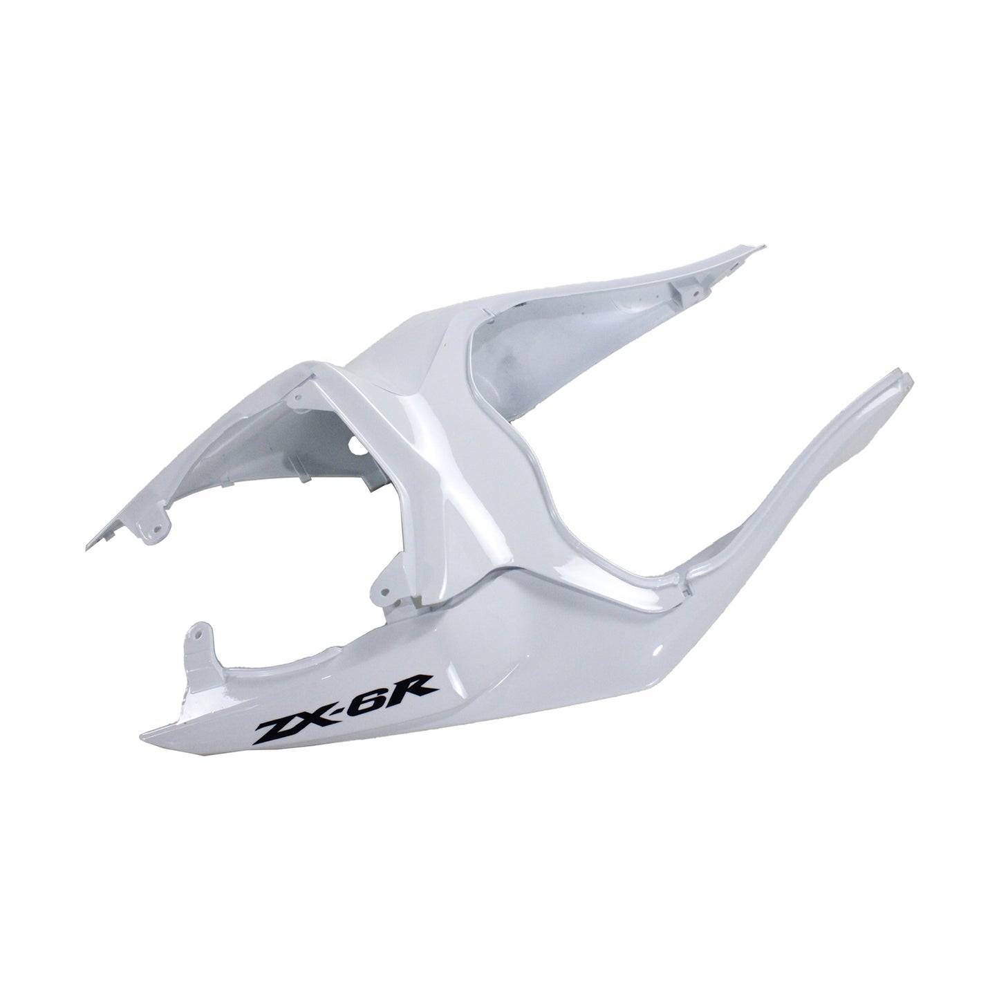 Amotopart Kawasaki 2009-2012 ZX6R 636 Kit di paura nero bianco