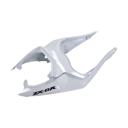 Amotopart Kawasaki 2009-2012 ZX6R 636 Kit di paura nero bianco