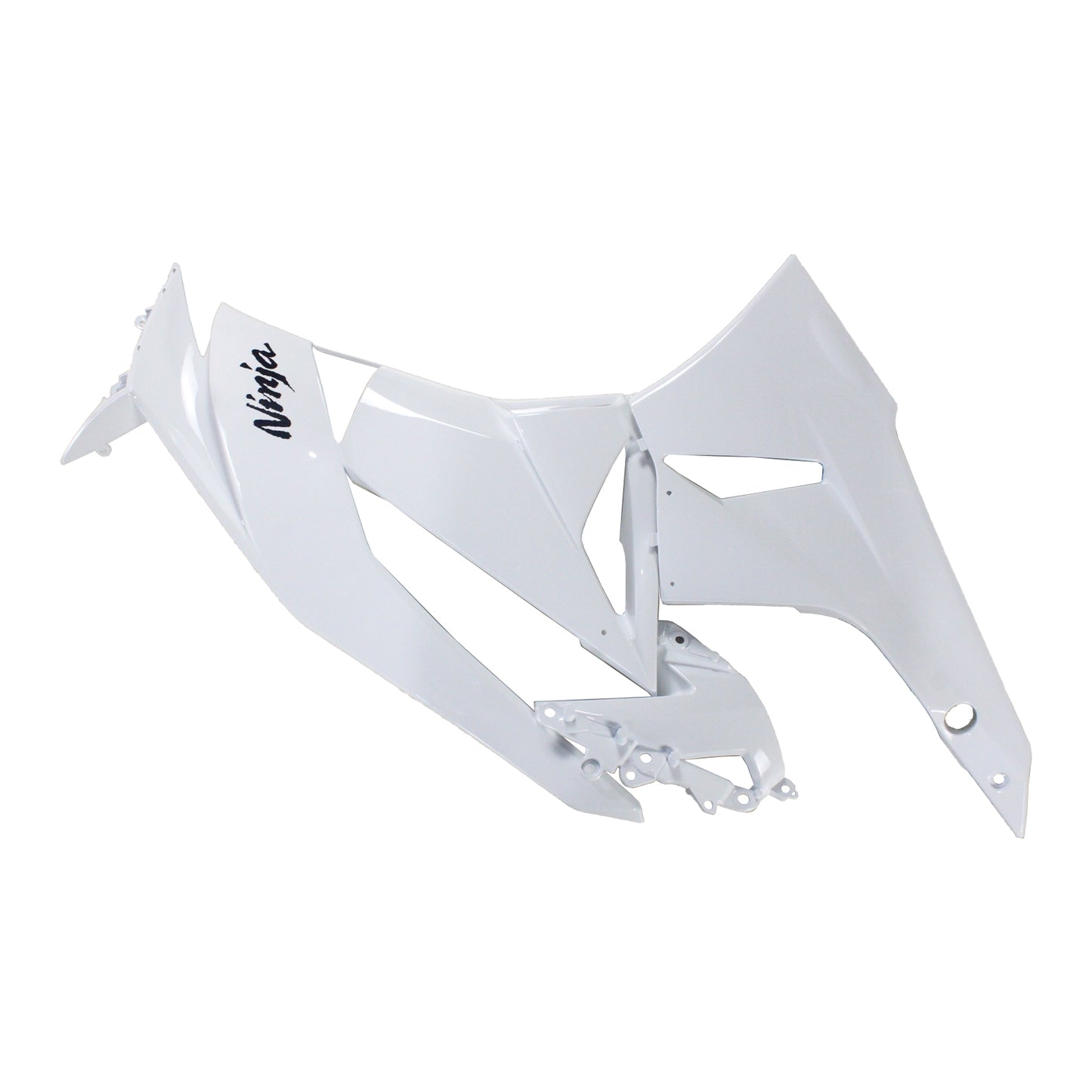 Amotopart Kawasaki 2009-2012 ZX6R 636 Kit di paura nero bianco