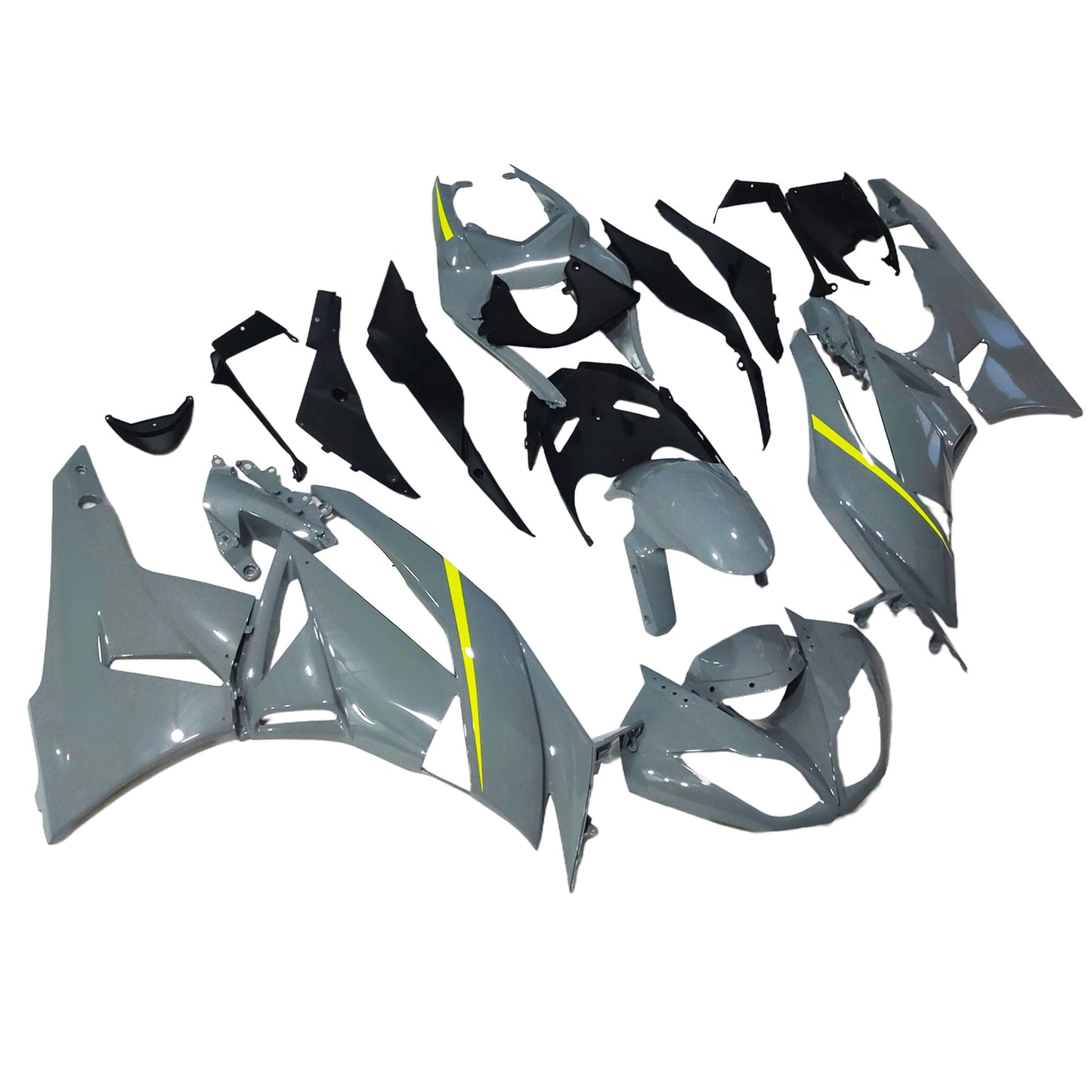 Amotopart Kawasaki ZX6R 636 2009-2012 Kit carena Carrozzeria Plastica ABS