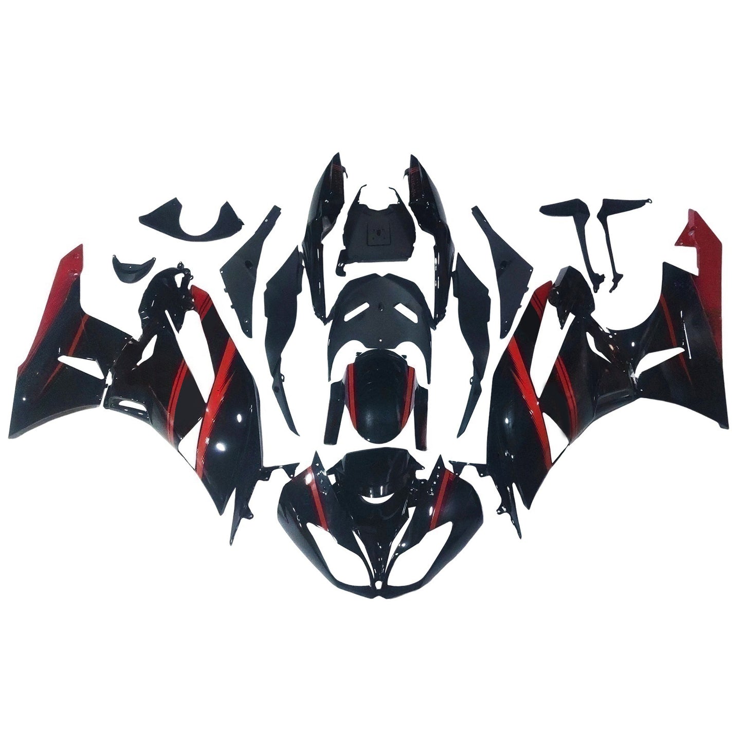 Amotopart Kawasaki ZX6R 636 2009-2012 Kit carena Carrozzeria Plastica ABS