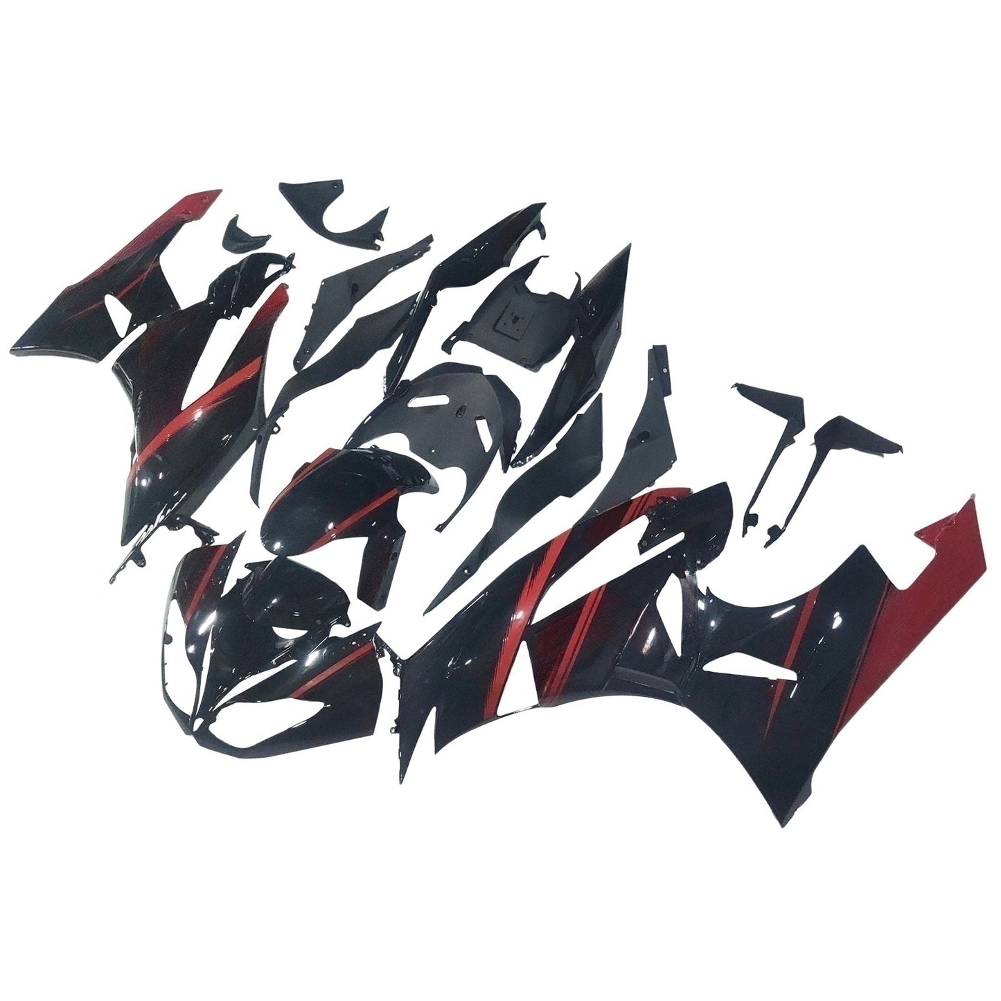 Amotopart Kawasaki ZX6R 636 2009-2012 Kit carena Carrozzeria Plastica ABS