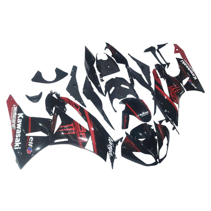 Amotopart Kawasaki ZX6R 636 2009-2012 Kit carena Carrozzeria Plastica ABS