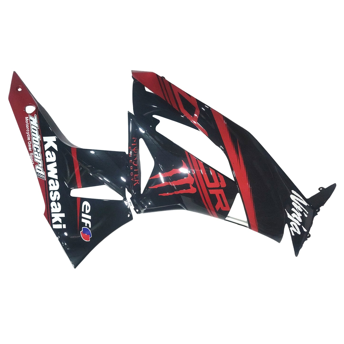 Amotopart Kawasaki ZX6R 636 2009-2012 Kit carena Carrozzeria Plastica ABS